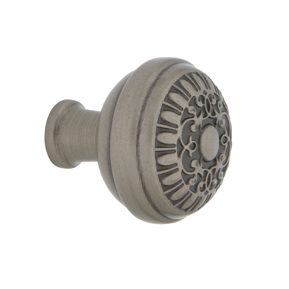 Nostalgic Warehouse 756097: 1-3/8" Egg & Dart Cabinet Knob - Antique Pewter