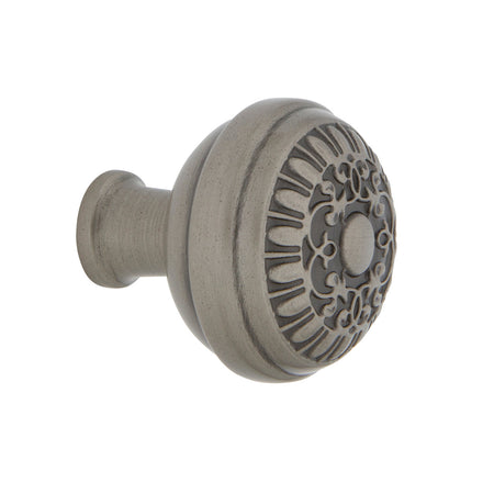 Nostalgic Warehouse 756097: 1-3/8" Egg & Dart Cabinet Knob - Antique Pewter