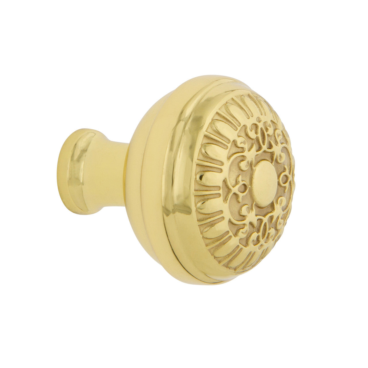 Nostalgic Warehouse 756103: 1-3/8" Egg & Dart Cabinet Knob - Unlacquered Brass