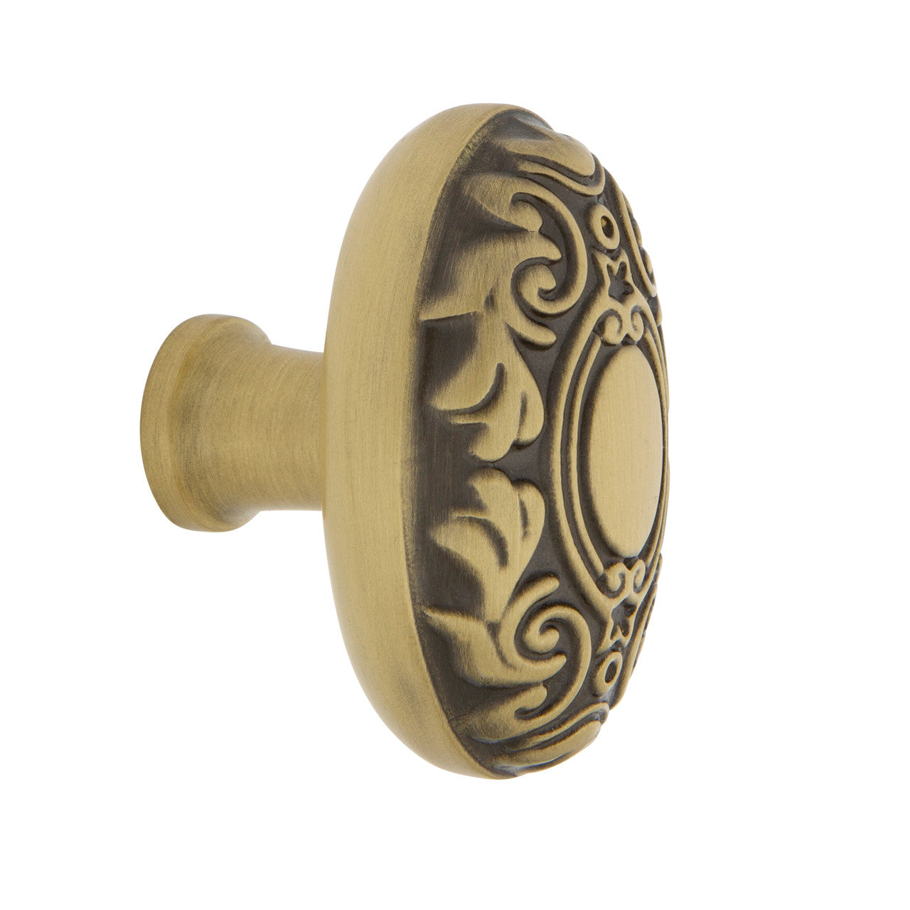 Nostalgic Warehouse 756104: 1-3/4" Victorian Cabinet Knob - Antique Brass