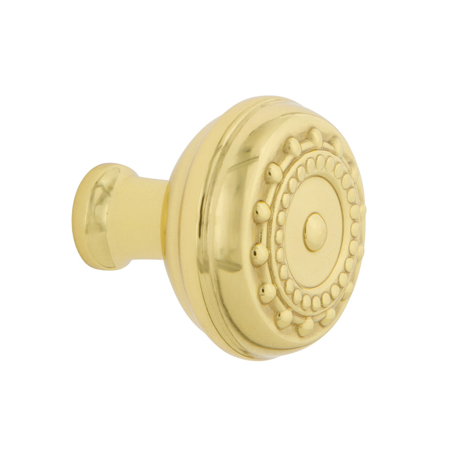 Nostalgic Warehouse 756115: 1-3/8" Meadows Cabinet Knob - Polished Brass