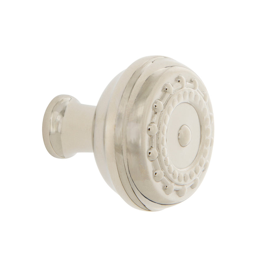 Nostalgic Warehouse 756116: 1-3/8" Meadows Cabinet Knob - Polished Nickel