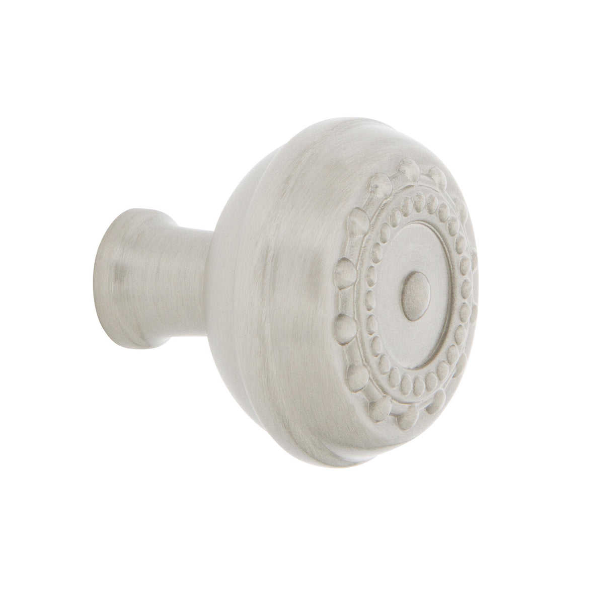 Nostalgic Warehouse 756117: 1-3/8" Meadows Cabinet Knob - Satin Nickel
