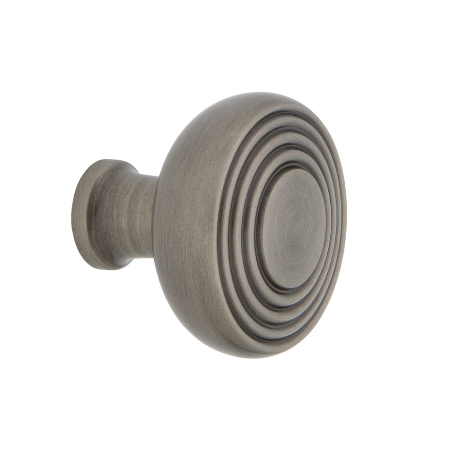 Nostalgic Warehouse 756129: 1-3/8" Deco Cabinet Knob - Antique Pewter