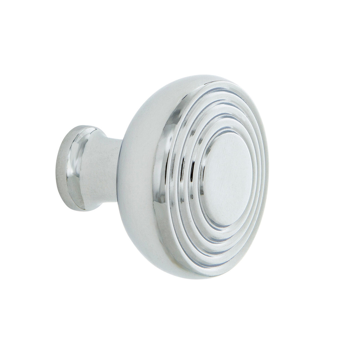 Nostalgic Warehouse 756130: 1-3/8" Deco Cabinet Knob - Bright Chrome