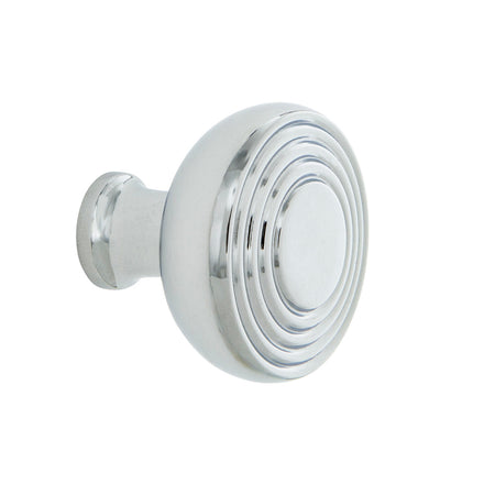 Nostalgic Warehouse 756130: 1-3/8" Deco Cabinet Knob - Bright Chrome