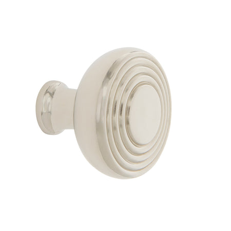Nostalgic Warehouse 756132: 1-3/8" Deco Cabinet Knob - Polished Nickel
