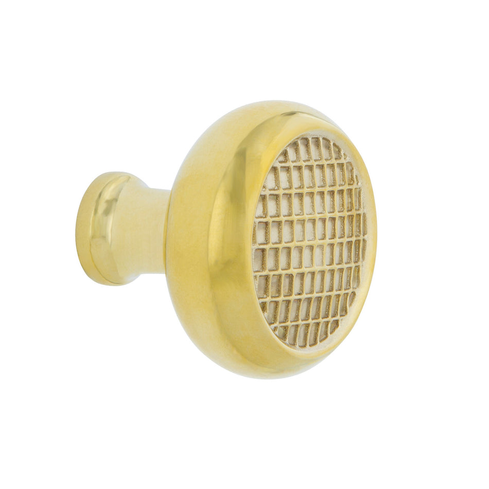 Nostalgic Warehouse 756139: 1-3/8" Craftsman Cabinet Knob - Polished Brass