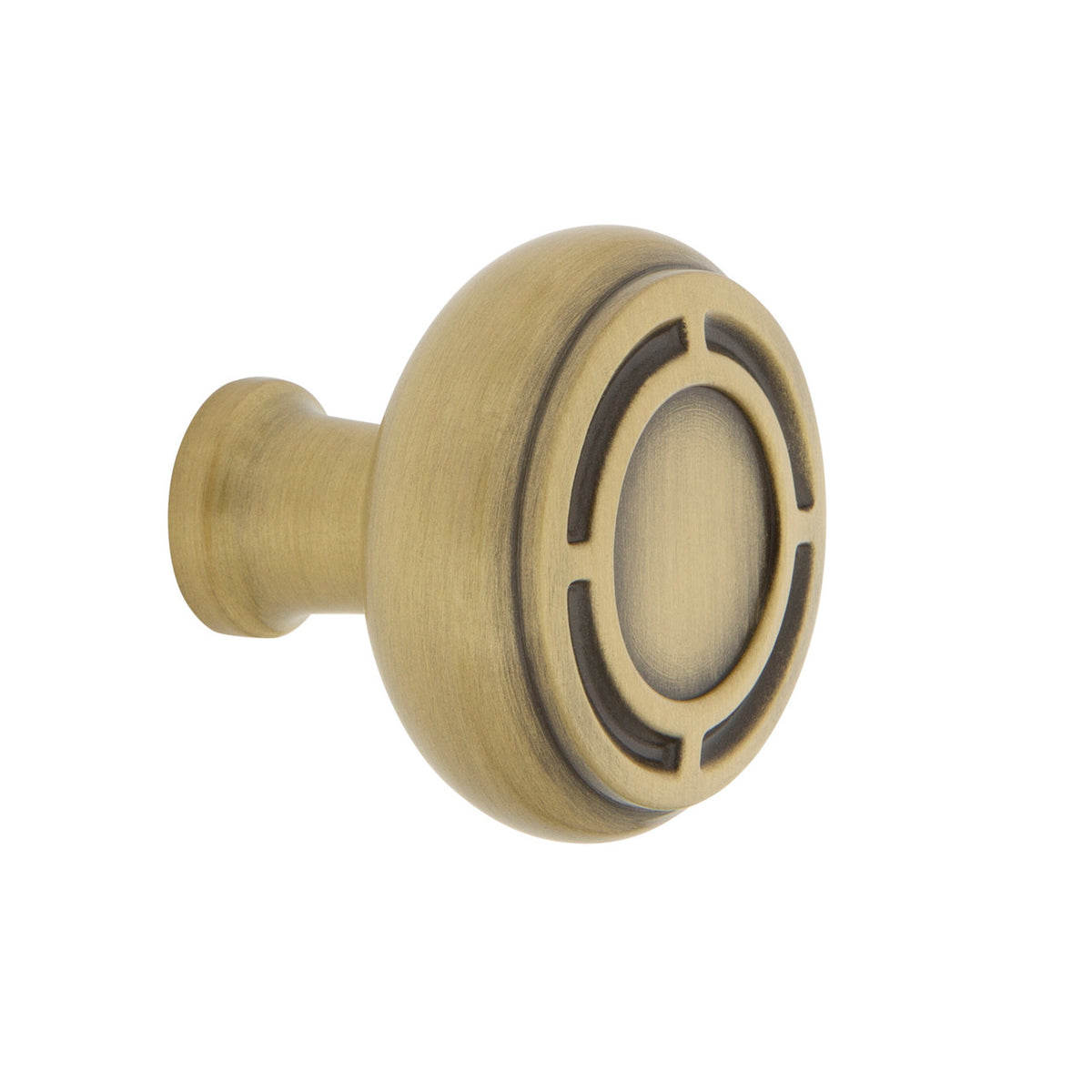 Nostalgic Warehouse 756144: 1-3/8" Mission Cabinet Knob - Antique Brass