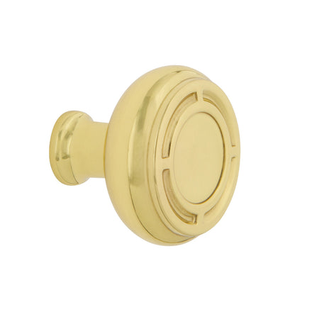 Nostalgic Warehouse 756151: 1-3/8" Mission Cabinet Knob - Unlacquered Brass