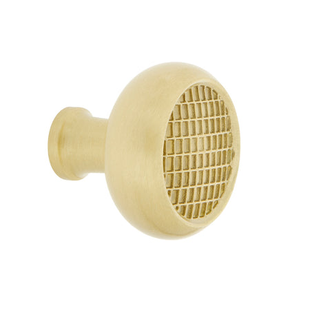 Nostalgic Warehouse 756166: 1-3/8" Craftsman Cabinet Knob - Satin Brass