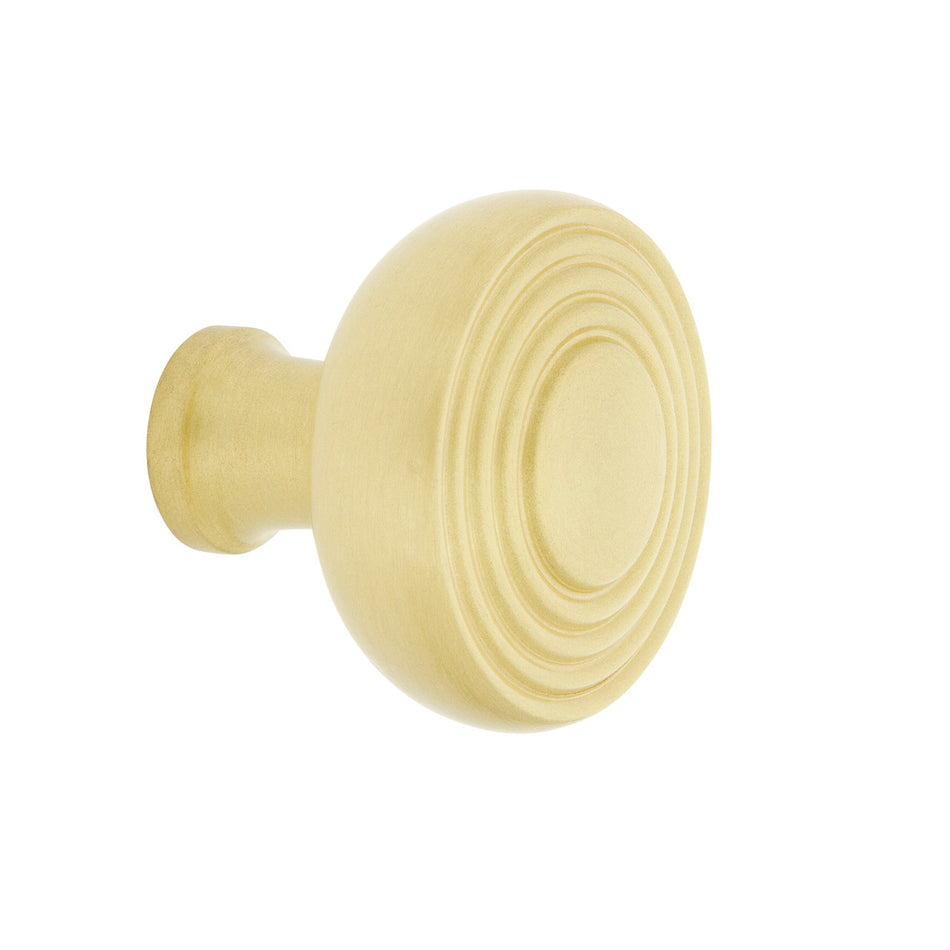 Nostalgic Warehouse 756167: 1-3/8" Deco Cabinet Knob - Satin Brass