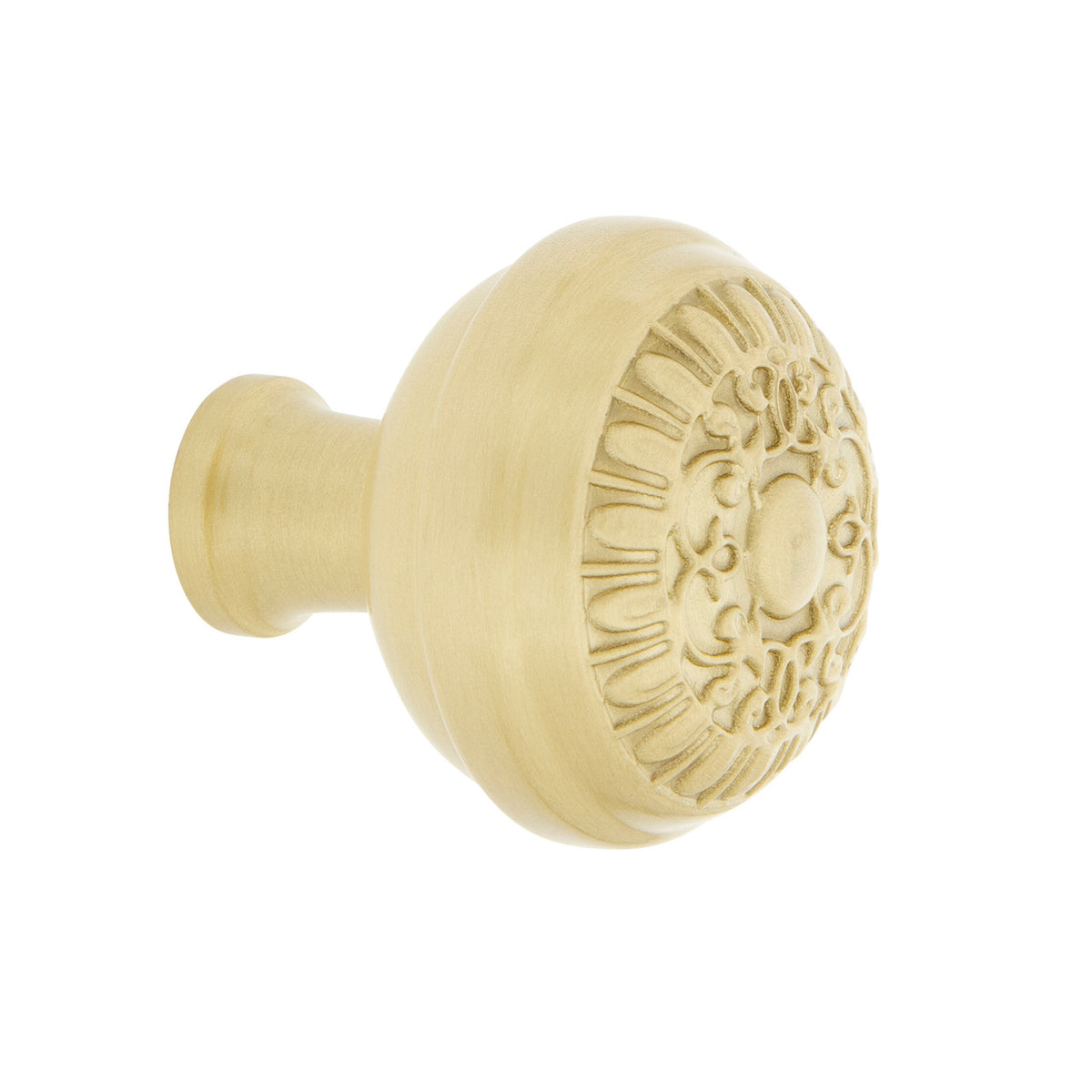 Nostalgic Warehouse 756168: 1-3/8" Egg & Dart Cabinet Knob - Satin Brass