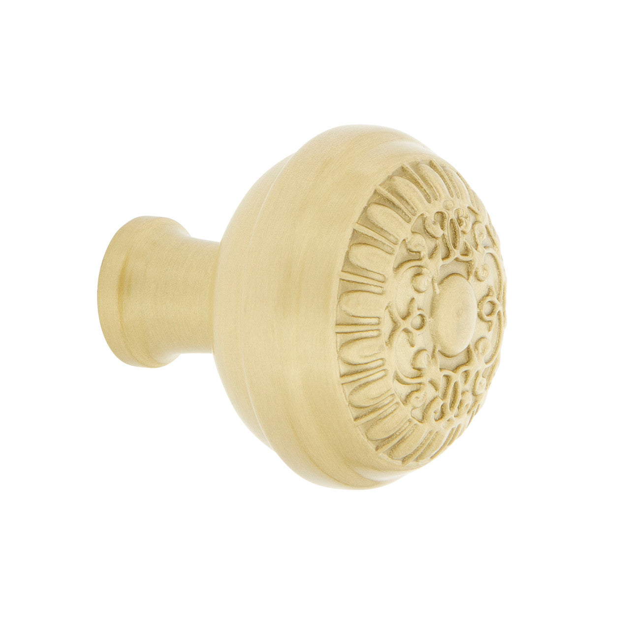 Nostalgic Warehouse 756168: 1-3/8" Egg & Dart Cabinet Knob - Satin Brass