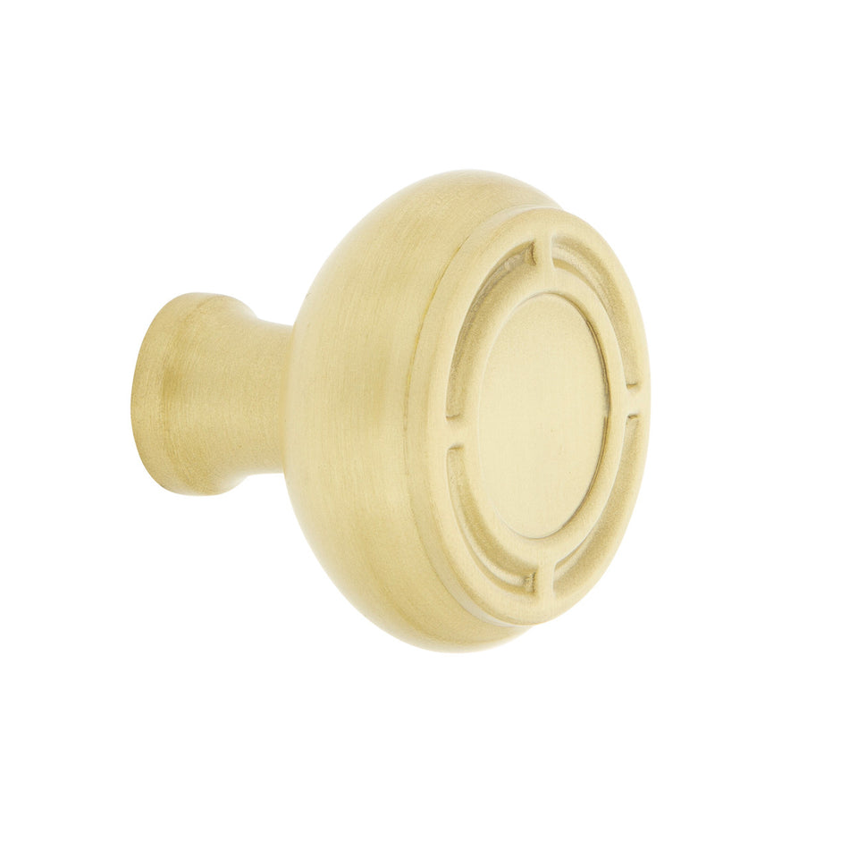 Nostalgic Warehouse 756171: 1-3/8" Mission Cabinet Knob - Satin Brass
