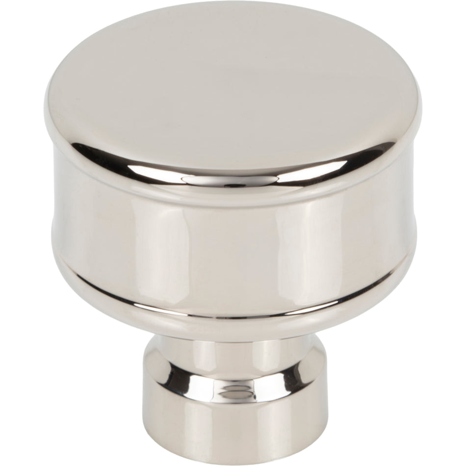 Top Knobs TK3411PN: 1-1/4"  Lavington Cabinet Knob - Polished Nickel