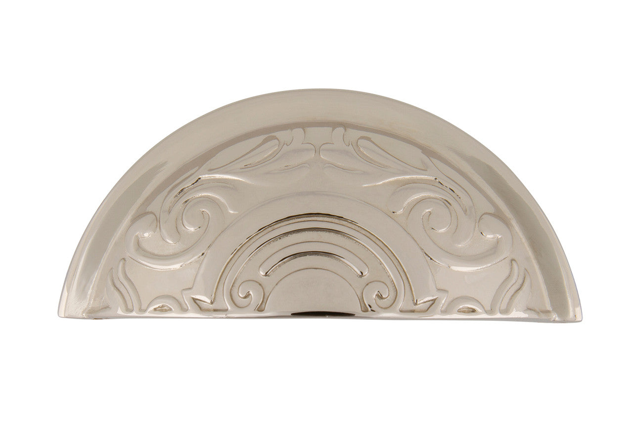 Nostalgic Warehouse 761696: 3" cc Victorian Cup Cabinet Pull - Polished Nickel