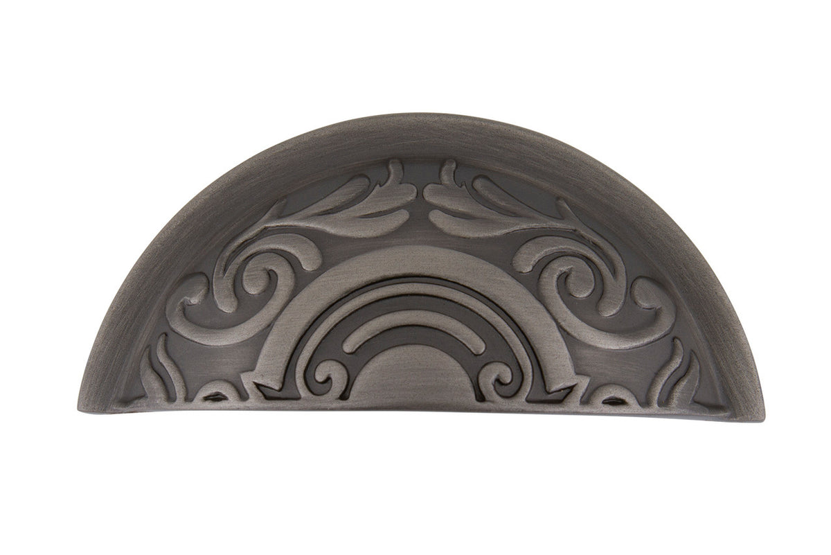 Nostalgic Warehouse 761701: 3" cc Victorian Cup Cabinet Pull - Antique Pewter