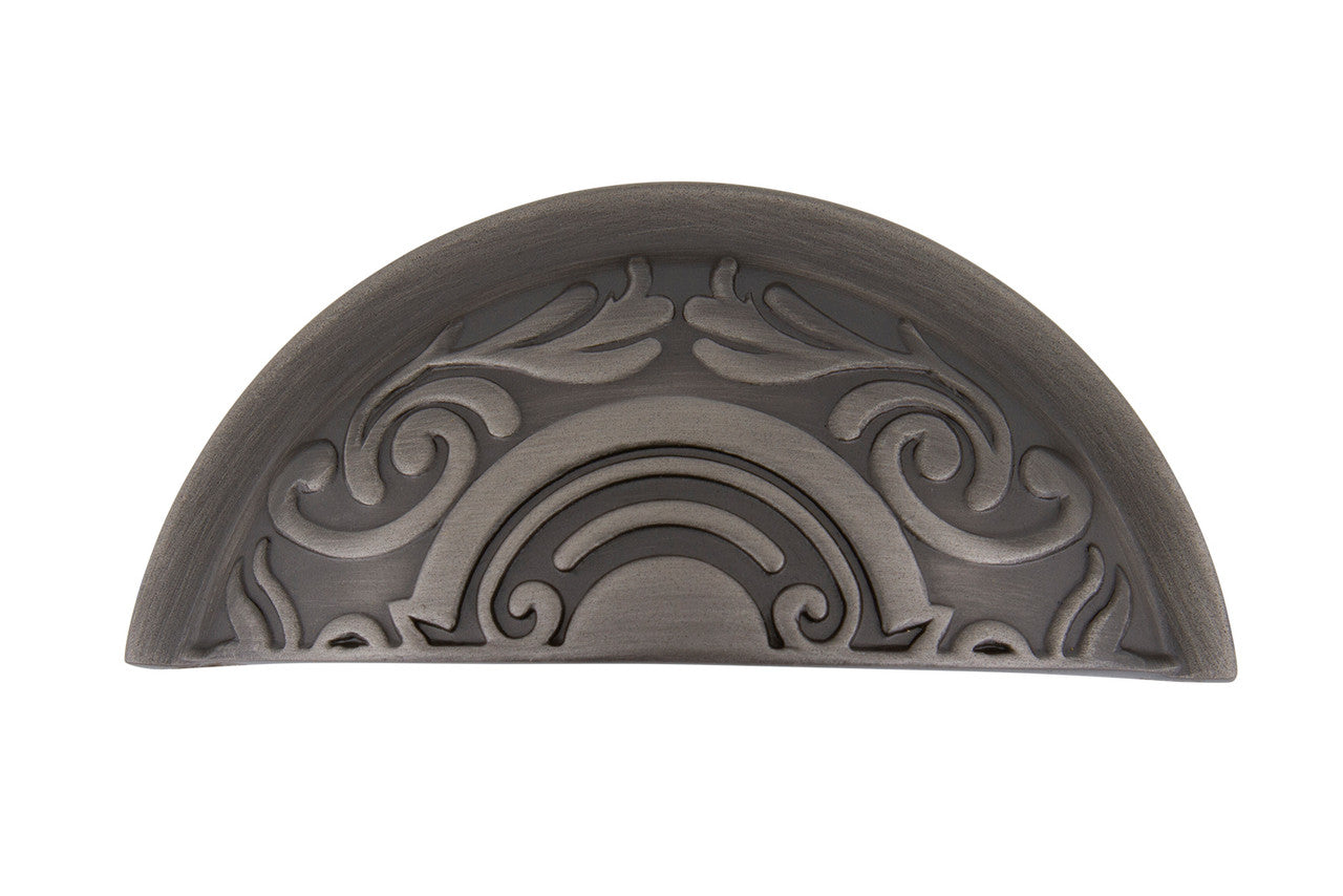 Nostalgic Warehouse 761701: 3" cc Victorian Cup Cabinet Pull - Antique Pewter