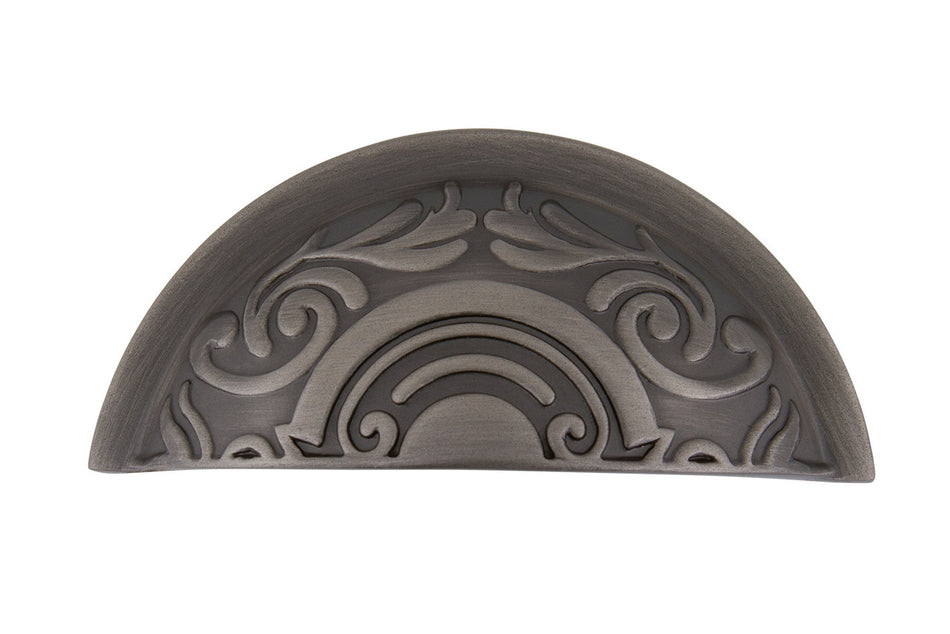 Nostalgic Warehouse 761701: 3" cc Victorian Cup Cabinet Pull - Antique Pewter