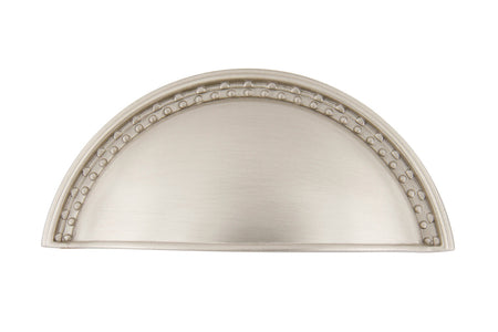 Nostalgic Warehouse 761706: 3" cc Meadows Cup Cabinet Pull - Satin Nickel