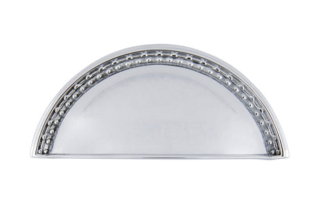 Nostalgic Warehouse 761711: 3" cc Meadows Cup Cabinet Pull - Bright Chrome