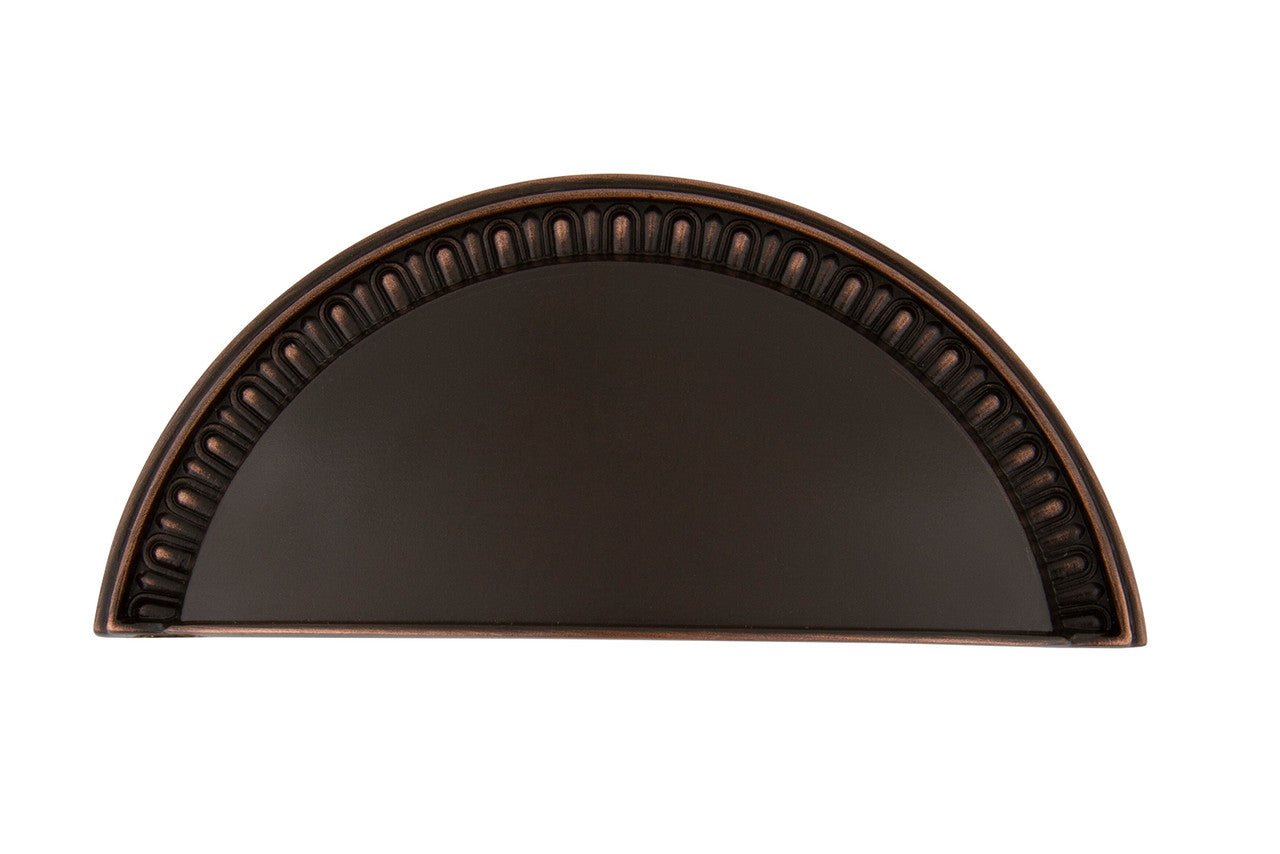 Nostalgic Warehouse 761717: 3" cc Egg & Dart Cup Cabinet Pull - Timeless Bronze