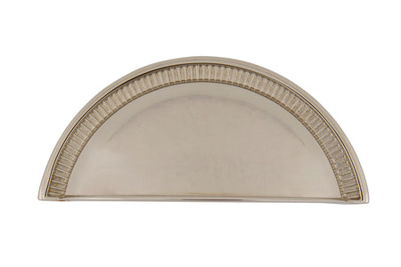 Nostalgic Warehouse 761732: 3" cc Soleil Cup Cabinet Pull - Polished Nickel