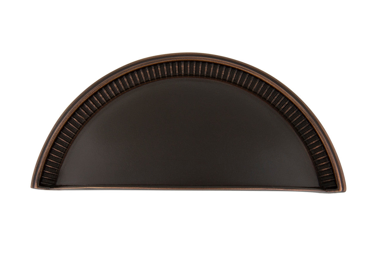 Nostalgic Warehouse 761735: 3" cc Soleil Cup Cabinet Pull - Timeless Bronze