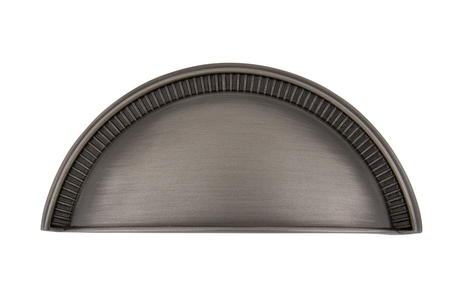 Nostalgic Warehouse 761737: 3" cc Soleil Cup Cabinet Pull - Antique Pewter