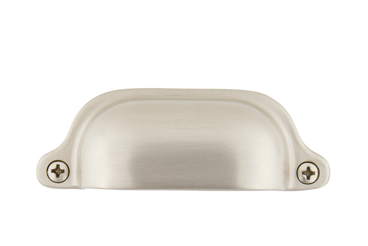Nostalgic Warehouse 761742: 3" cc Farm Cup Cabinet Pull - Satin Nickel