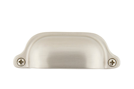 Nostalgic Warehouse 761742: 3" cc Farm Cup Cabinet Pull - Satin Nickel