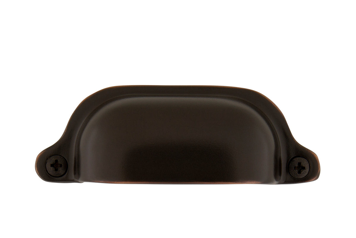 Nostalgic Warehouse 761744: 3" cc Farm Cup Cabinet Pull - Timeless Bronze