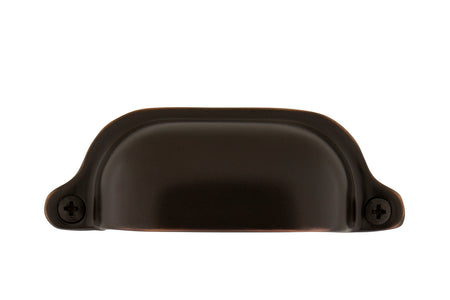 Nostalgic Warehouse 761744: 3" cc Farm Cup Cabinet Pull - Timeless Bronze