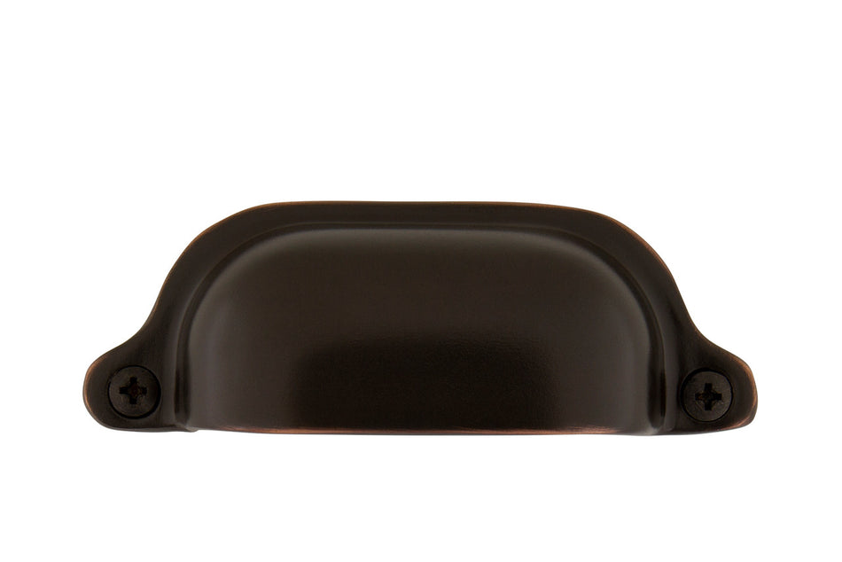 Nostalgic Warehouse 761744: 3" cc Farm Cup Cabinet Pull - Timeless Bronze