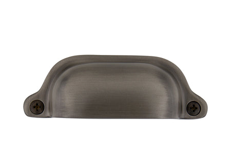 Nostalgic Warehouse 761746: 3" cc Farm Cup Cabinet Pull - Antique Pewter