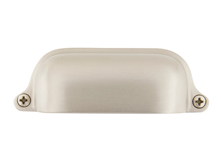 Nostalgic Warehouse 761751: 3-1/2" cc Farm Cup Cabinet Pull - Satin Nickel