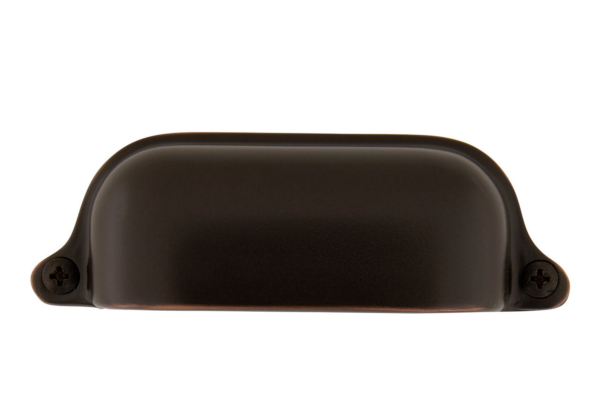 Nostalgic Warehouse 761753: 3-1/2" cc Farm Cup Cabinet Pull - Timeless Bronze