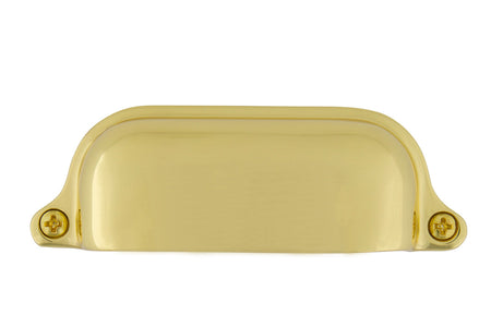 Nostalgic Warehouse 761758: 3-1/2" cc Farm Cup Cabinet Pull - Unlacquered Brass
