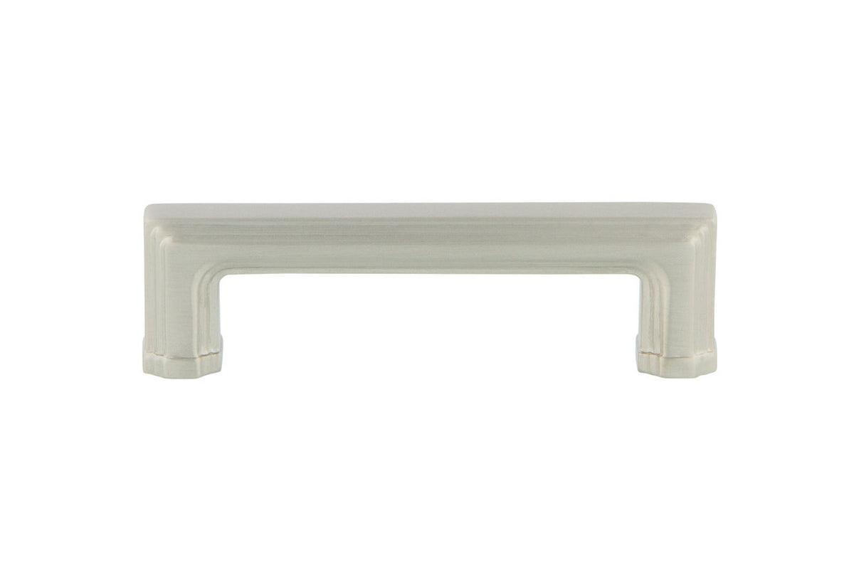 Nostalgic Warehouse 761761: 3" cc Carre' Handle Cabinet Pull - Satin Nickel