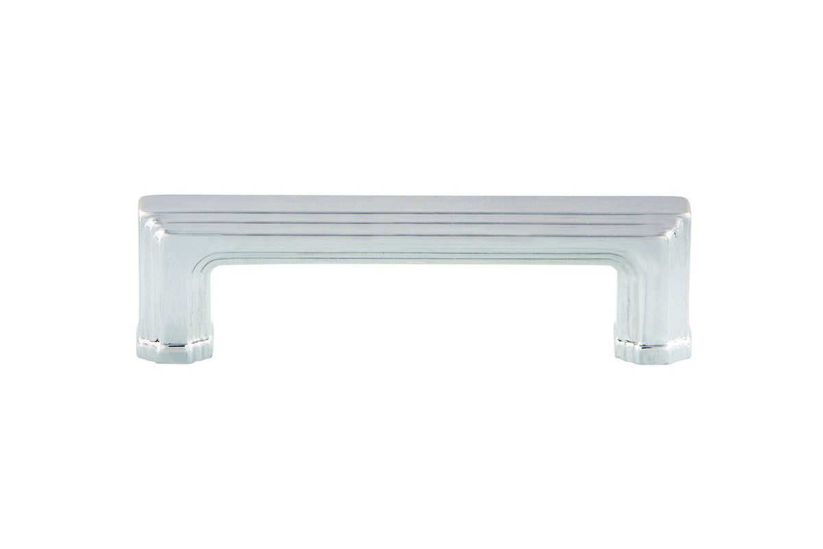 Nostalgic Warehouse 761766: 3" cc Carre' Handle Cabinet Pull - Bright Chrome