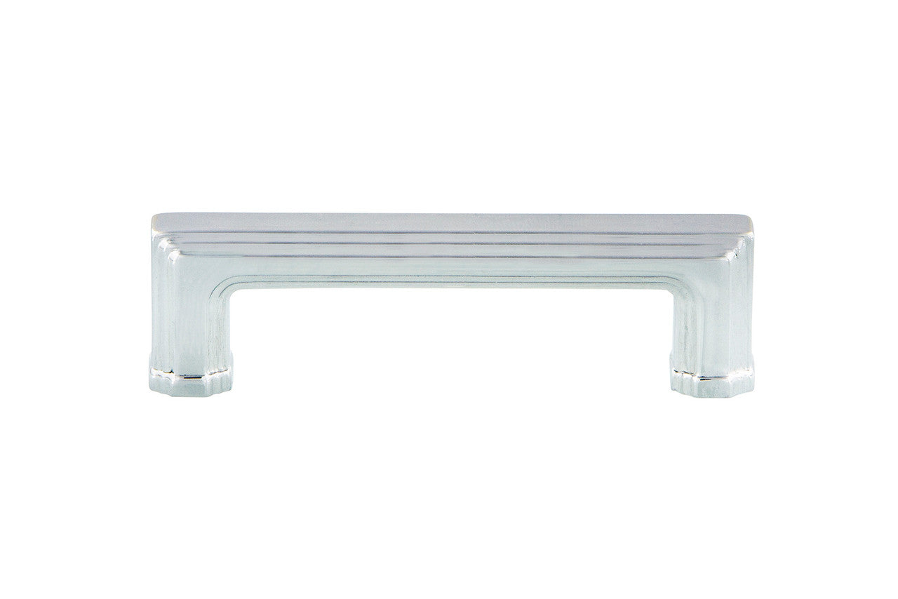 Nostalgic Warehouse 761766: 3" cc Carre' Handle Cabinet Pull - Bright Chrome