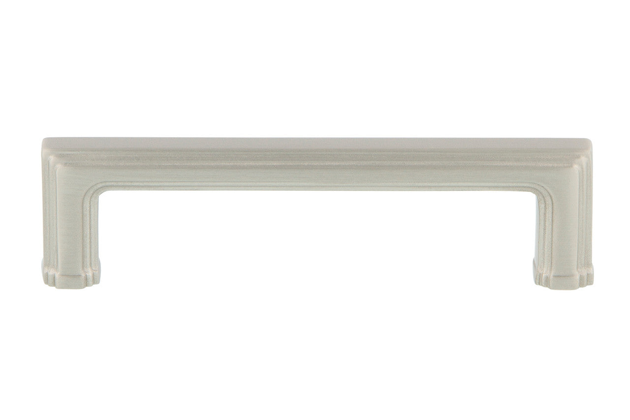 Nostalgic Warehouse 761769: 4" cc Carre' Handle Cabinet Pull - Satin Nickel