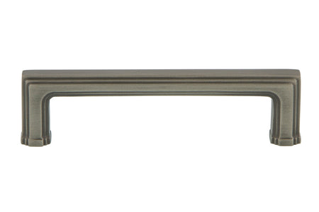 Nostalgic Warehouse 761772: 4" cc Carre' Handle Cabinet Pull - Antique Pewter