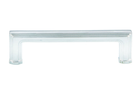 Nostalgic Warehouse 761777: 4" cc Carre' Handle Cabinet Pull - Bright Chrome