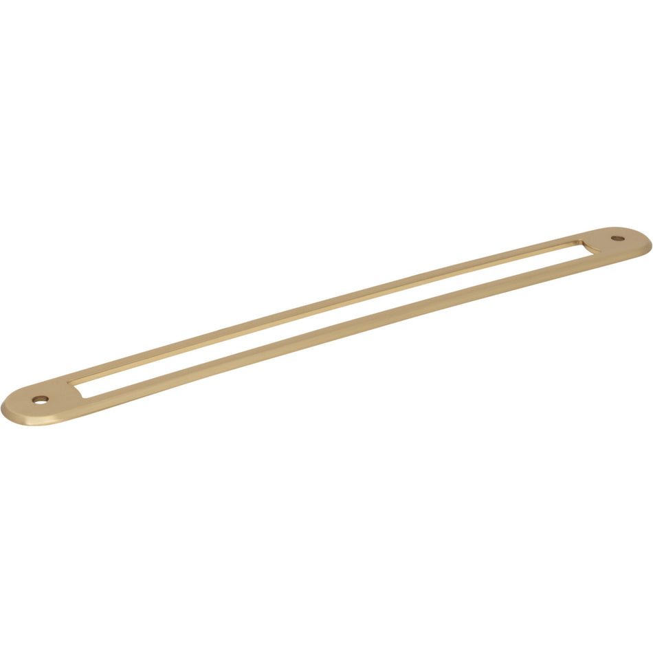 Top Knobs TK3356HB: 8-13/16" Brockwell Oval Backplate - Honey Bronze