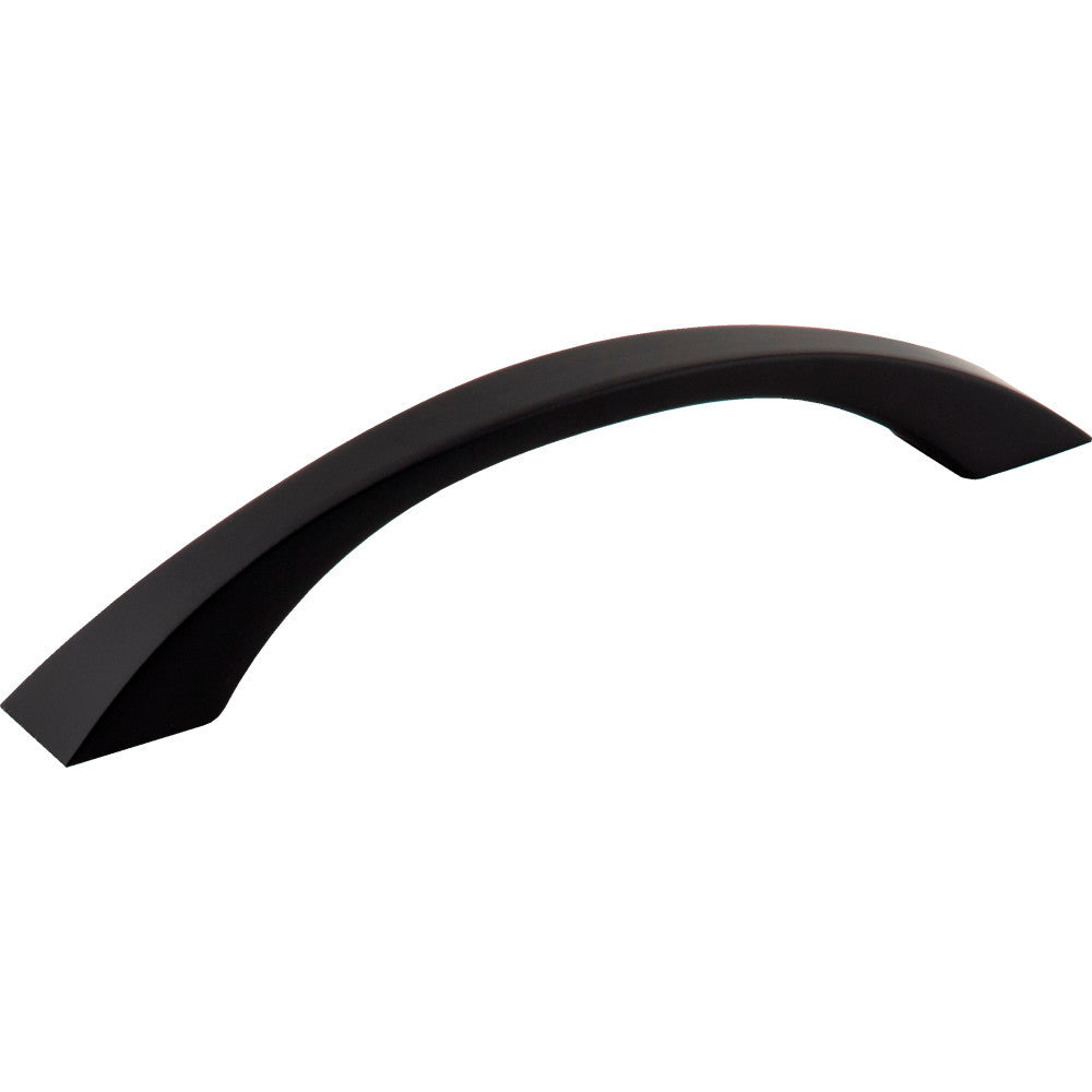 Jeffrey Alexander 767-128MB: 128mm cc Philip Bow Cabinet Pull - Matte Black