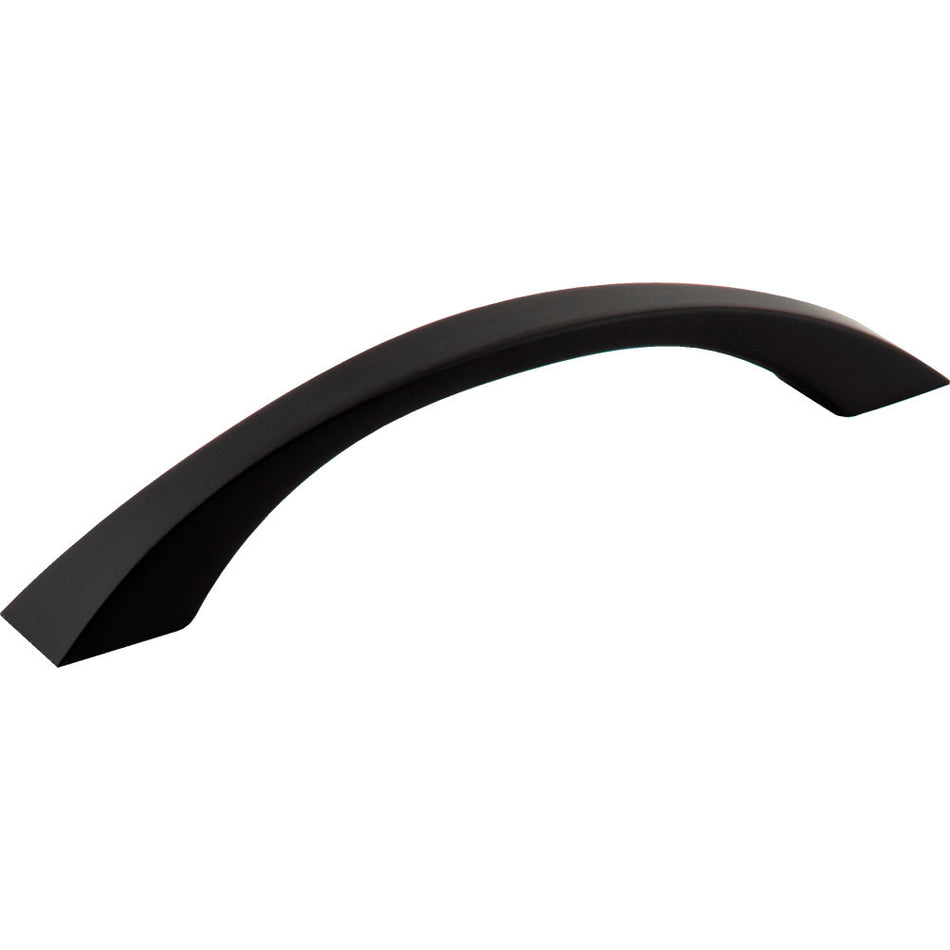 Jeffrey Alexander 767-128MB: 128mm cc Philip Bow Cabinet Pull - Matte Black