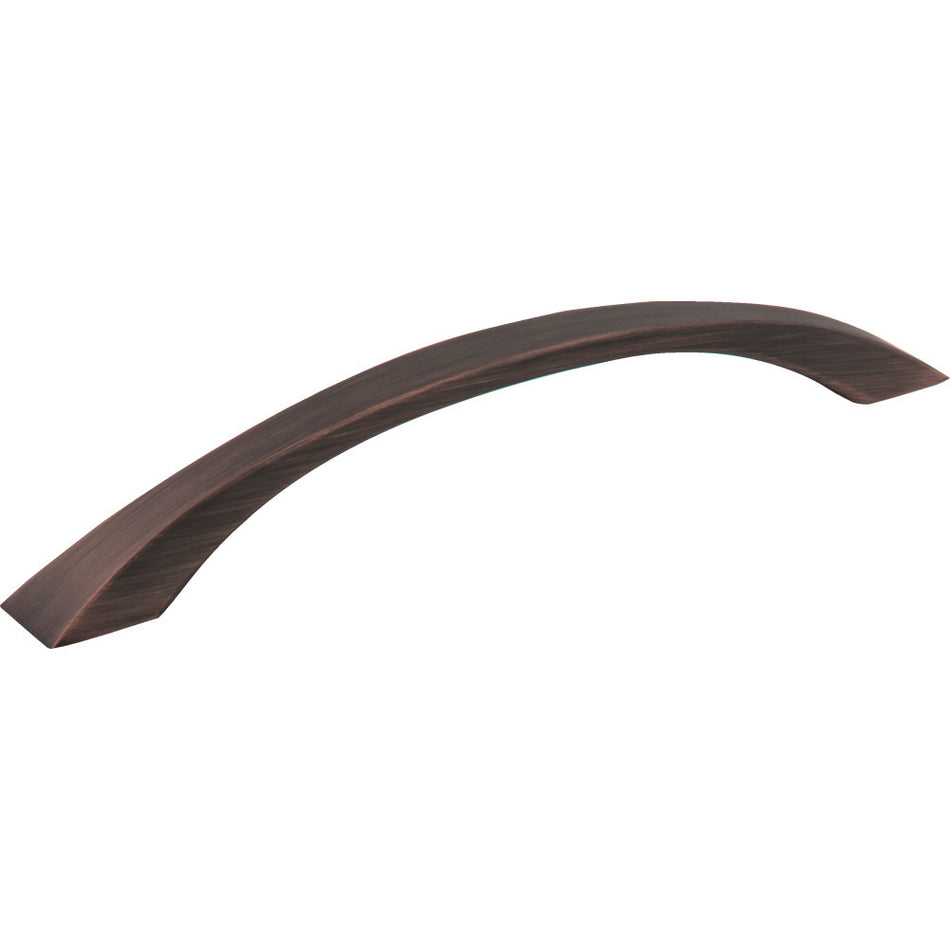 Jeffrey Alexander 767-160DBAC: 160mm cc Philip Bow Cabinet Pull - Brushed Oil Rubbed Bronze