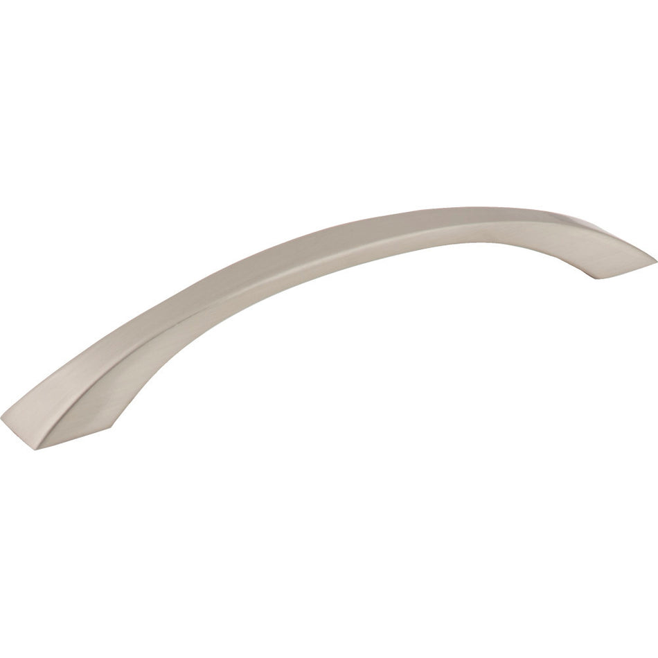 Jeffrey Alexander 767-160SN: 160mm cc Philip Bow Cabinet Pull - Satin Nickel